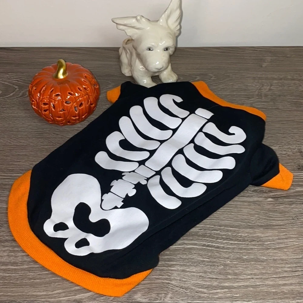 Halloween Skeleton Dog Shirt